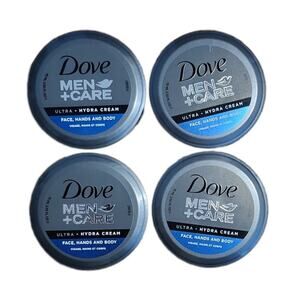 Lot of 4 Dove Men + Care ultra hydra cream face hands and body, new
